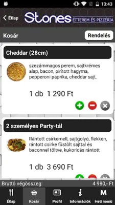 Stones Étterem és Pizzéria android App screenshot 2