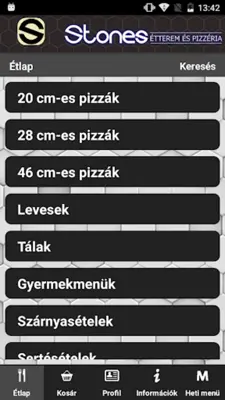 Stones Étterem és Pizzéria android App screenshot 4